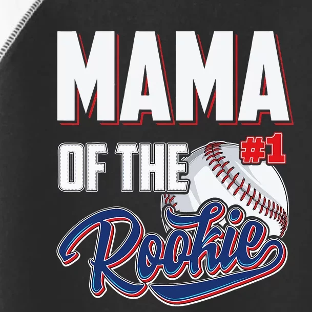 Baseball Mama of Rookie 1 Years old Team 1st Birthday Toddler Fine Jersey T-Shirt