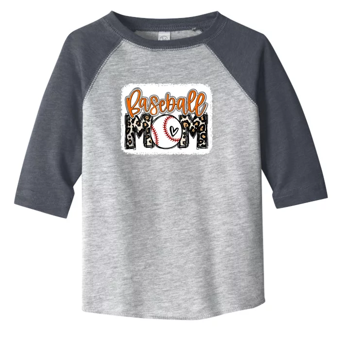 Baseball Mom Orange Leopard Baseball Mama Tank Top Toddler Fine Jersey T-Shirt