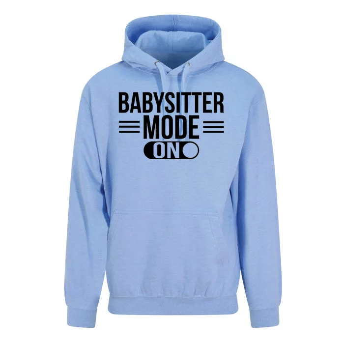 Babysitter Mode On Sitting Sitters Gift Unisex Surf Hoodie