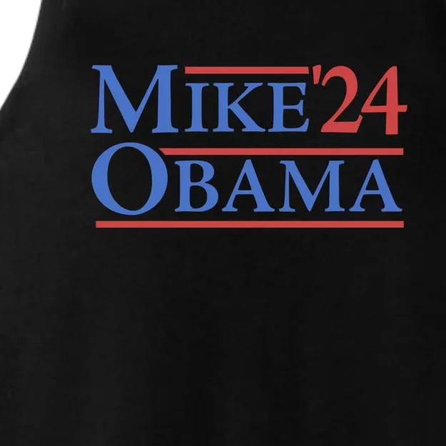 Big Mike Obama 2024 Ladies Tri-Blend Wicking Tank