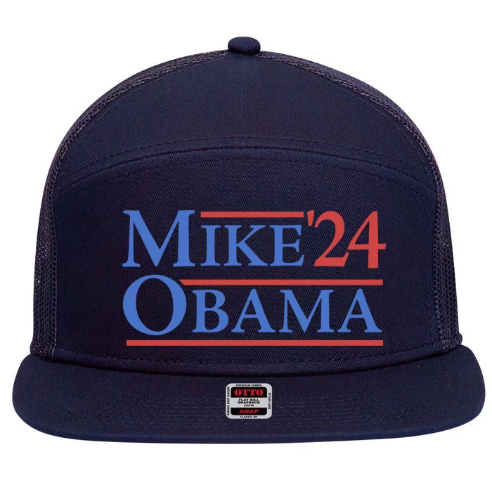 Big Mike Obama 2024 7 Panel Mesh Trucker Snapback Hat