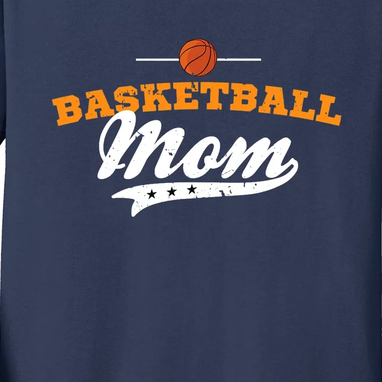 Basketball mom outfit Kids Long Sleeve Shirt