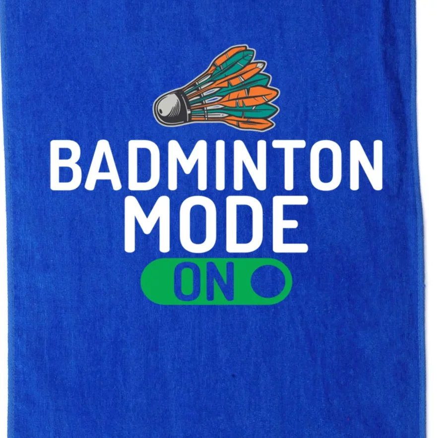 Badminton Mode On Badminton Gift Platinum Collection Golf Towel