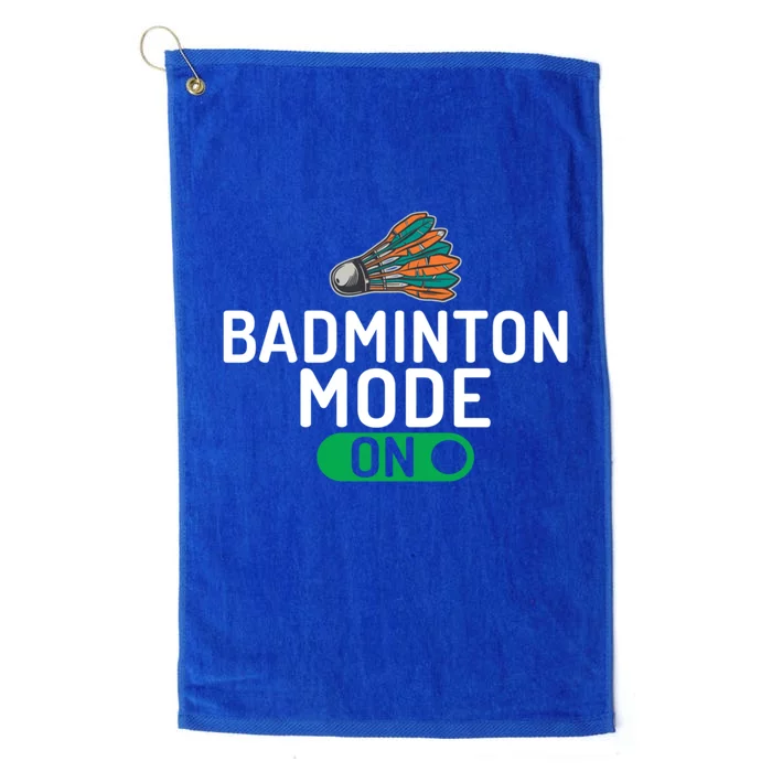 Badminton Mode On Badminton Gift Platinum Collection Golf Towel