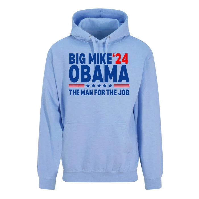 Big Mike Obama 2024 The Man For The Job President Election Unisex Surf Hoodie