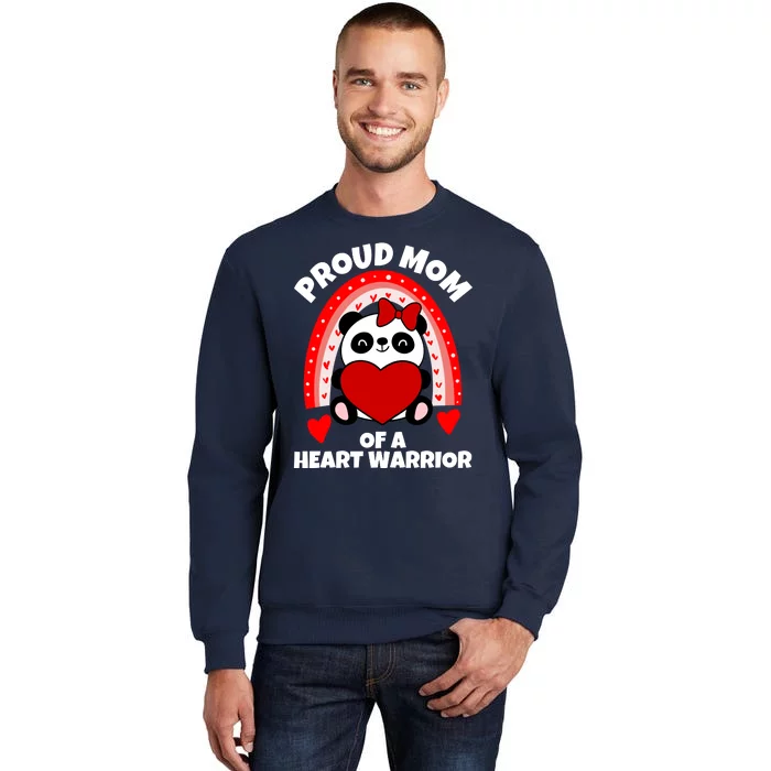 Beautiful Mom Of A Heart Warrior CHD Awareness Tall Sweatshirt