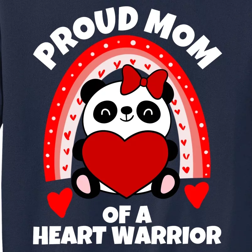 Beautiful Mom Of A Heart Warrior CHD Awareness Tall Sweatshirt