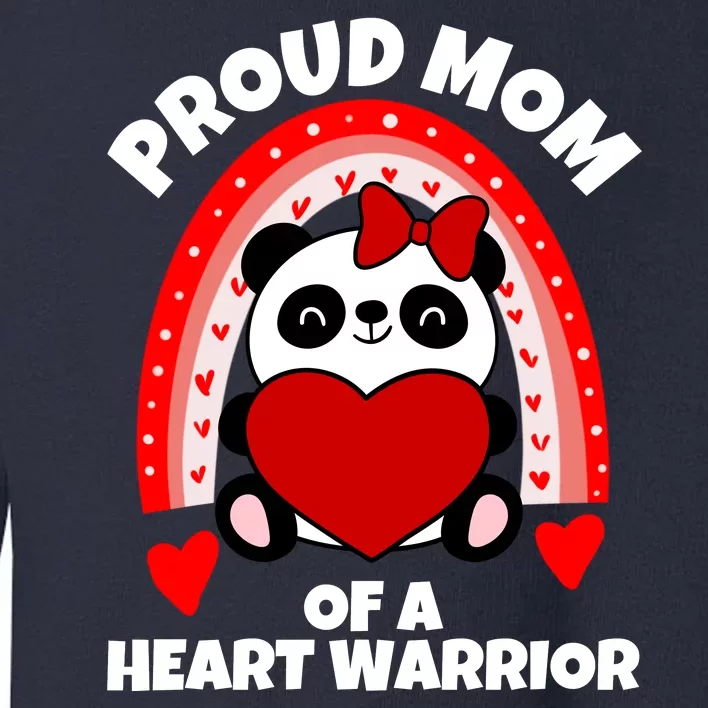 Beautiful Mom Of A Heart Warrior CHD Awareness Toddler Sweatshirt