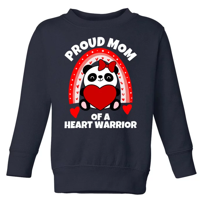 Beautiful Mom Of A Heart Warrior CHD Awareness Toddler Sweatshirt