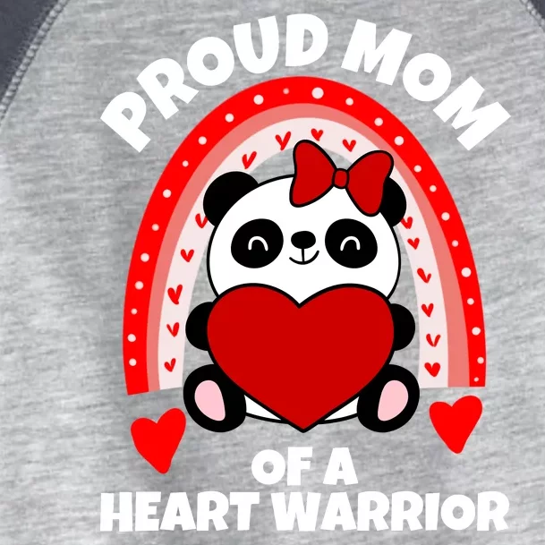 Beautiful Mom Of A Heart Warrior CHD Awareness Toddler Fine Jersey T-Shirt