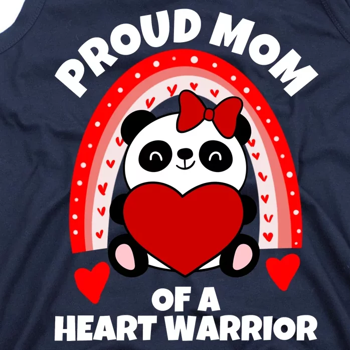 Beautiful Mom Of A Heart Warrior CHD Awareness Tank Top