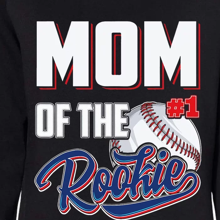 Baseball Mom of Rookie 1 Years old Team 1st Birthday Womens California Wash Sweatshirt