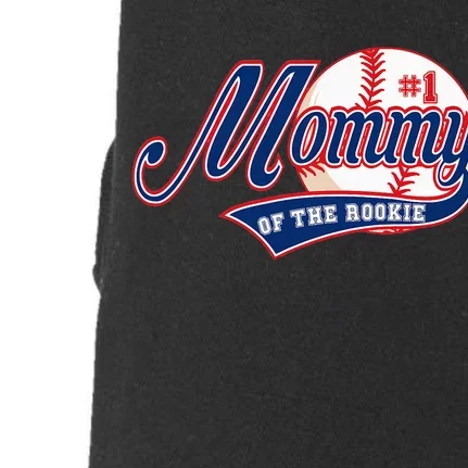 Baseball Mom of Rookie 1 Years old Team 1st Birthday Doggie 3-End Fleece Hoodie