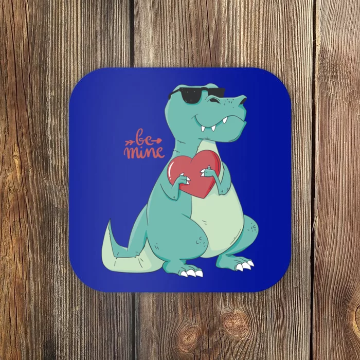 Be Mine Outfit With Cool Dinosaur Gift Coaster