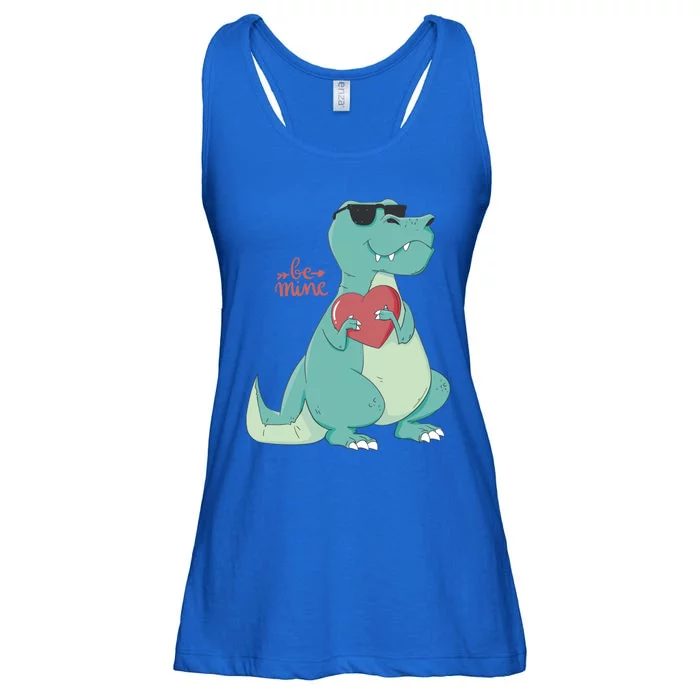 Be Mine Outfit With Cool Dinosaur Gift Ladies Essential Flowy Tank