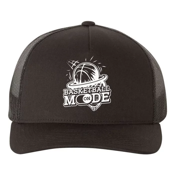 Basketball Mode On Hoop Player Match Baller Basketball Yupoong Adult 5-Panel Trucker Hat