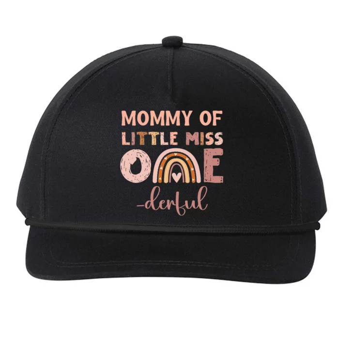 Boho Mommy Of Miss Onederful 1st Birthday Snapback Five-Panel Rope Hat