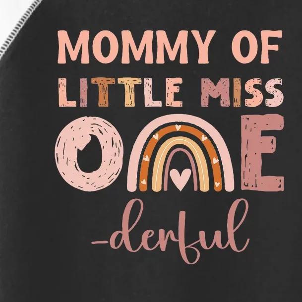 Boho Mommy Of Miss Onederful 1st Birthday Toddler Fine Jersey T-Shirt