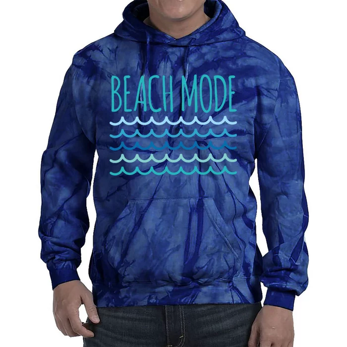 Beach Mode Ocean Wave Tie Dye Hoodie