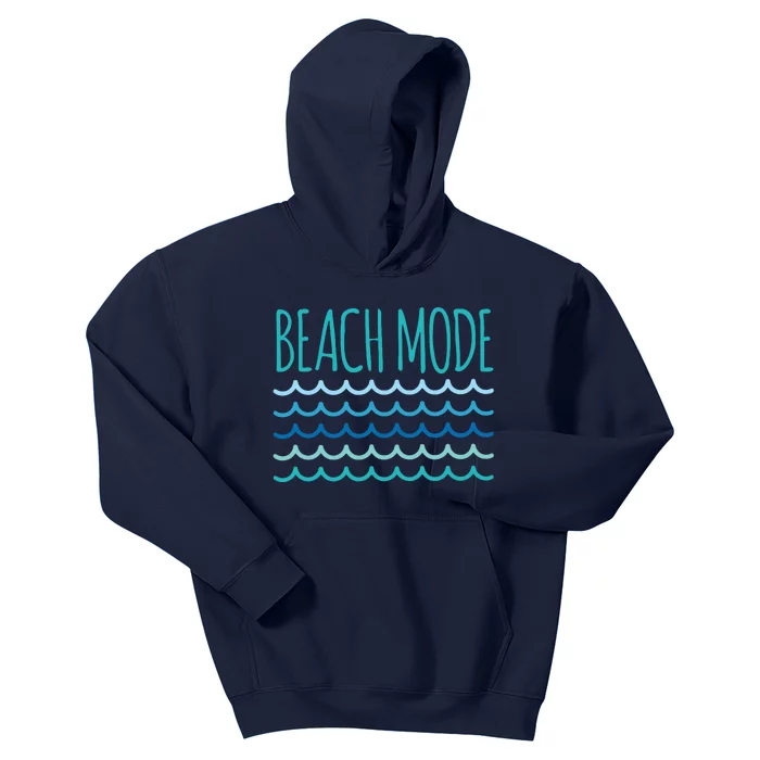 Beach Mode Ocean Wave Kids Hoodie