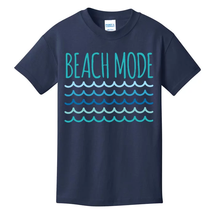 Beach Mode Ocean Wave Kids T-Shirt