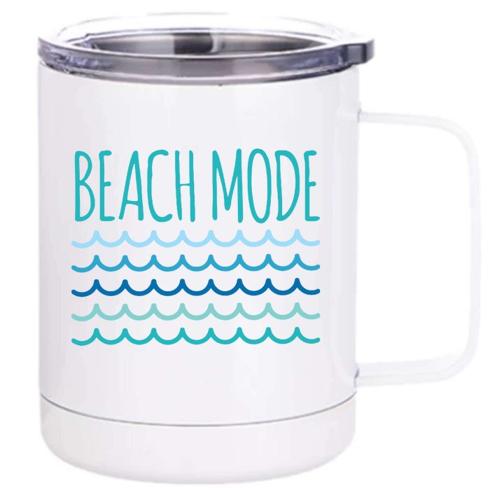 Beach Mode Ocean Wave Front & Back 12oz Stainless Steel Tumbler Cup