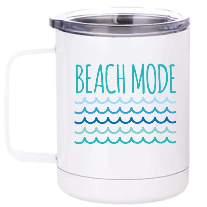 Beach Mode Ocean Wave Front & Back 12oz Stainless Steel Tumbler Cup