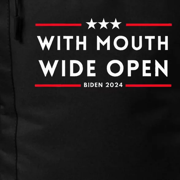 Biden Mouth Open Debate 2024 Election Presidential Debate Daily Commute Backpack