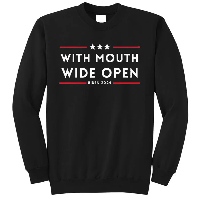 Biden Mouth Open Debate 2024 Election Presidential Debate Tall Sweatshirt