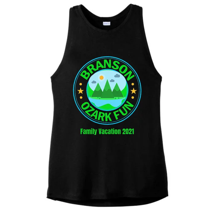 Branson Missouri Ozark Fun Family Vacation 20241 Ladies Tri-Blend Wicking Tank