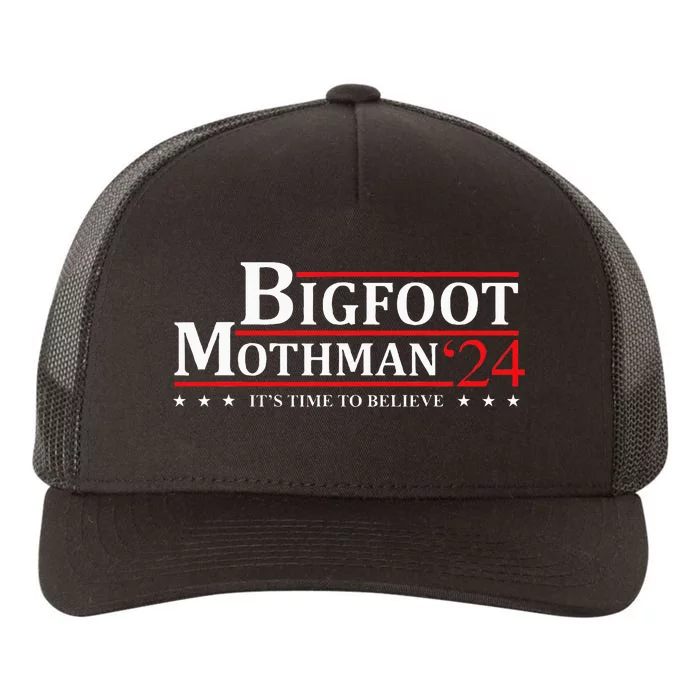 Bigfoot Mothman President 2024 Election Campaign Yupoong Adult 5-Panel Trucker Hat