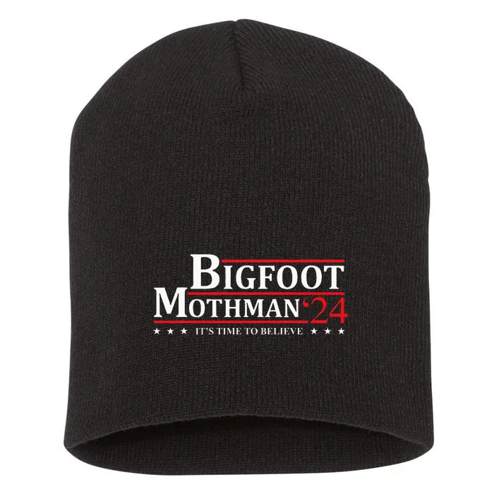 Bigfoot Mothman President 2024 Election Campaign Short Acrylic Beanie