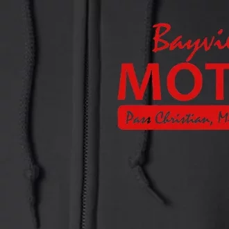 Bayview Motel Pass Christian Mississippi Full Zip Hoodie