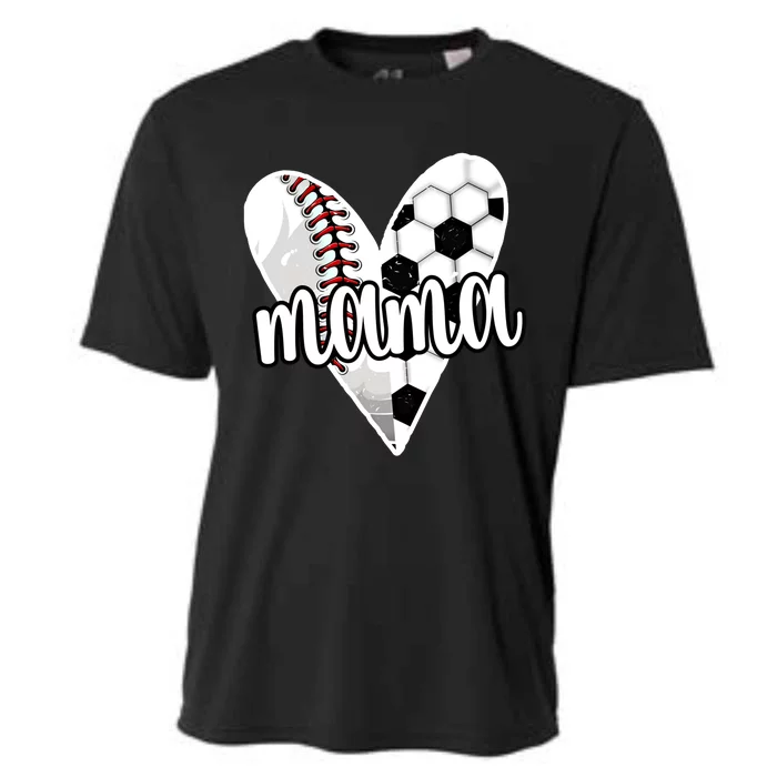 Baller Mama Proud Soccer Baseball Player Ball Mom Cool Gift Cooling Performance Crew T-Shirt