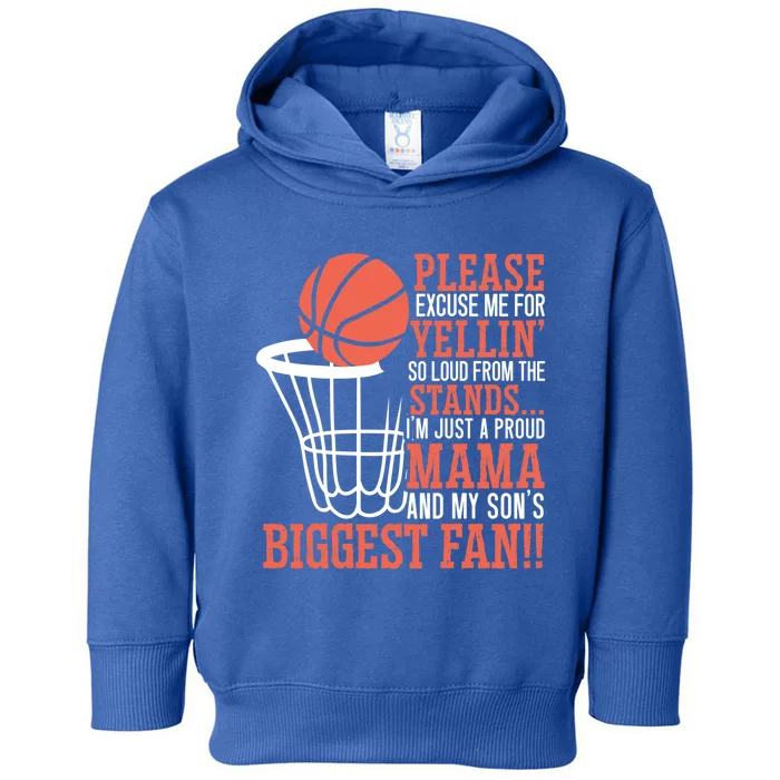 Basketball Mama Player Hoop Junkie Mothers Day Mom Gift Toddler Hoodie