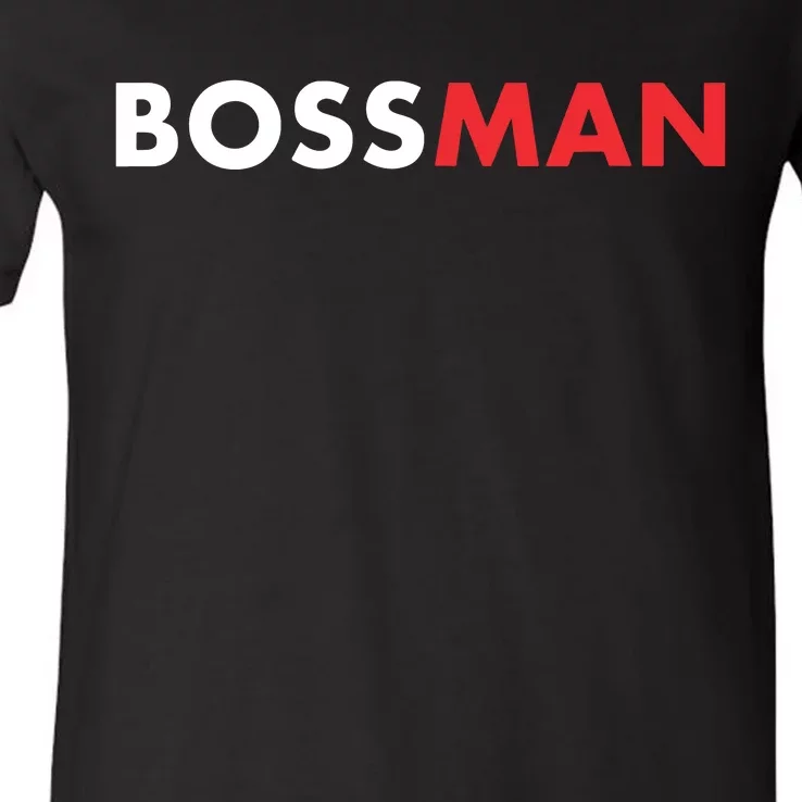 Boss Man Popular Gift Idea Boss Day V-Neck T-Shirt