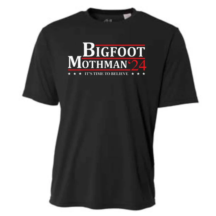 Bigfoot Mothman President 2024 Election Campaign Cooling Performance Crew T-Shirt