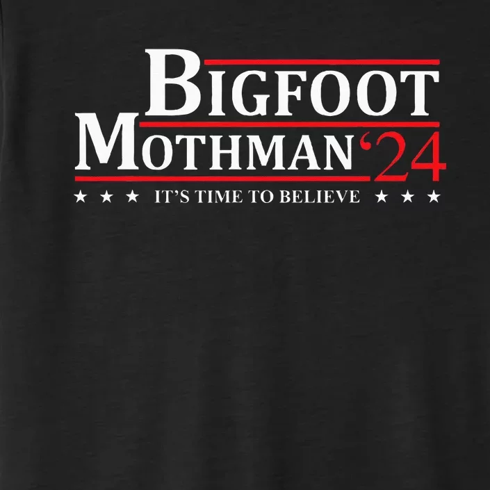 Bigfoot Mothman President 2024 Election Campaign ChromaSoft Performance T-Shirt