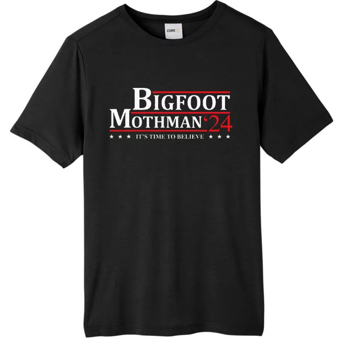 Bigfoot Mothman President 2024 Election Campaign ChromaSoft Performance T-Shirt