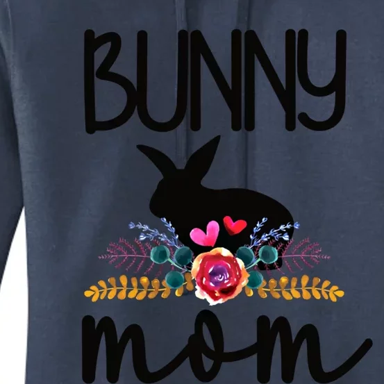 Bunny Mom Proud Rabbit Mom Bunny Lover Bunny Momma Gift Women's Pullover Hoodie