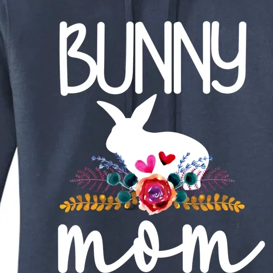 Bunny Mom Proud Rabbit Mom Bunny Lover Bunny Momma Meaningful Gift Women's Pullover Hoodie