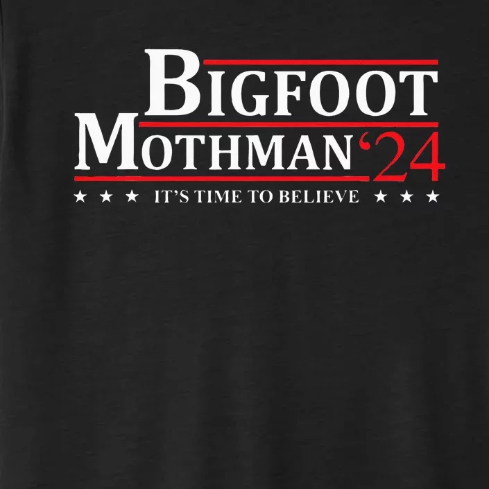 Bigfoot Mothman President 2024 Election Campaign ChromaSoft Performance T-Shirt