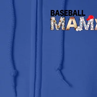 Baseball Mamaw Proud Ball Mamaw Baseball Pride Gift Full Zip Hoodie