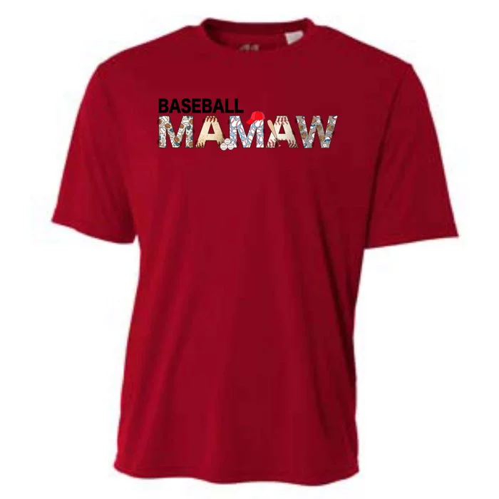 Baseball Mamaw Proud Ball Mamaw Baseball Pride Gift Cooling Performance Crew T-Shirt