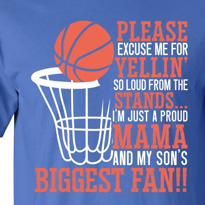 Basketball Mama Player Hoop Junkie Mothers Day Mom Gift Tall T-Shirt