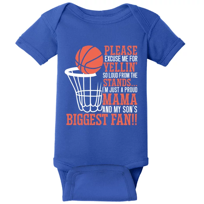 Basketball Mama Player Hoop Junkie Mothers Day Mom Gift Baby Bodysuit