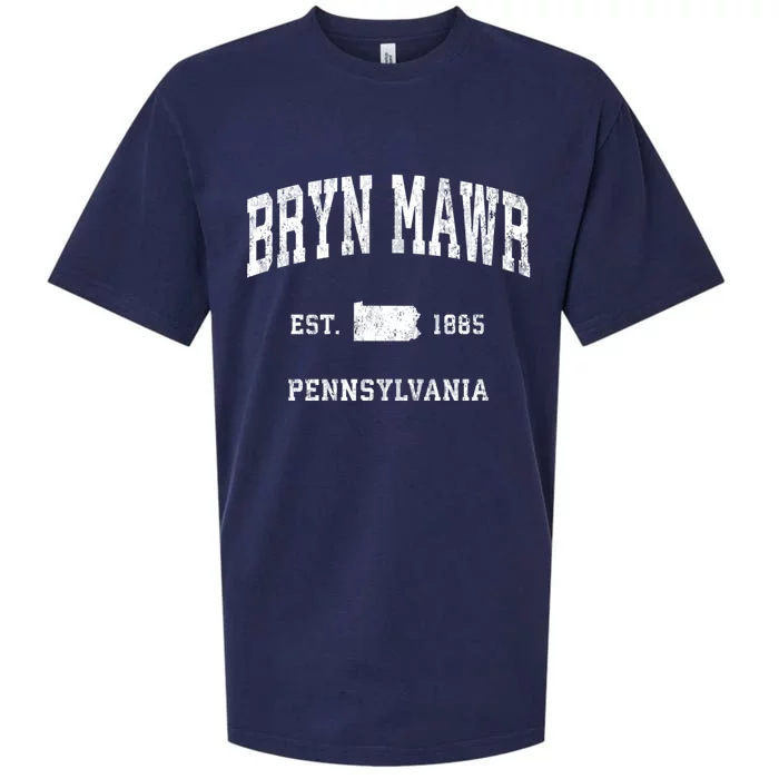 Bryn Mawr Pennsylvania Pa Vintage Athletic Sports Sueded Cloud Jersey T-Shirt