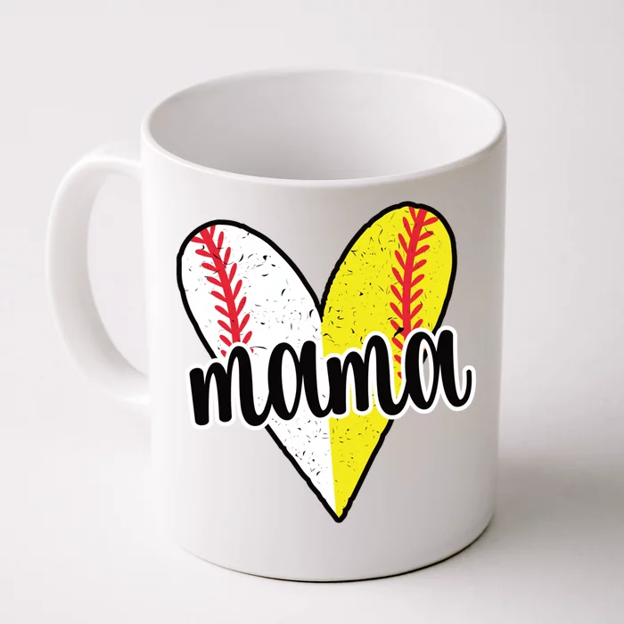 Baller Mama Proud Softball Baseball Player Ball Mom Meaningful Gift Front & Back Coffee Mug