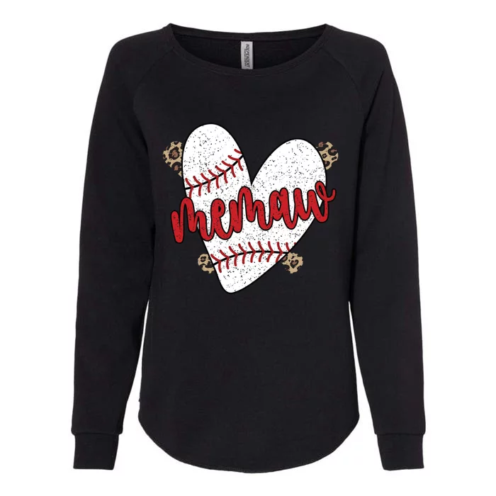 Baseball Memaw Proud Baseball Player Memaw Funny Gift Womens California Wash Sweatshirt