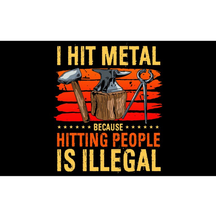 Blacksmith Metal Pounder Steel Workers Forge Anvil Bumper Sticker